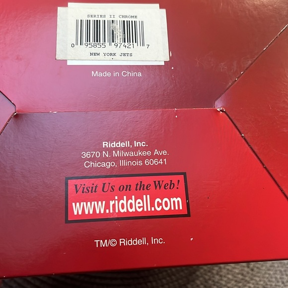 LIMITED EDITION NY JETS RIDDELL CHROME MINI HELMET - Picture 4 of 4